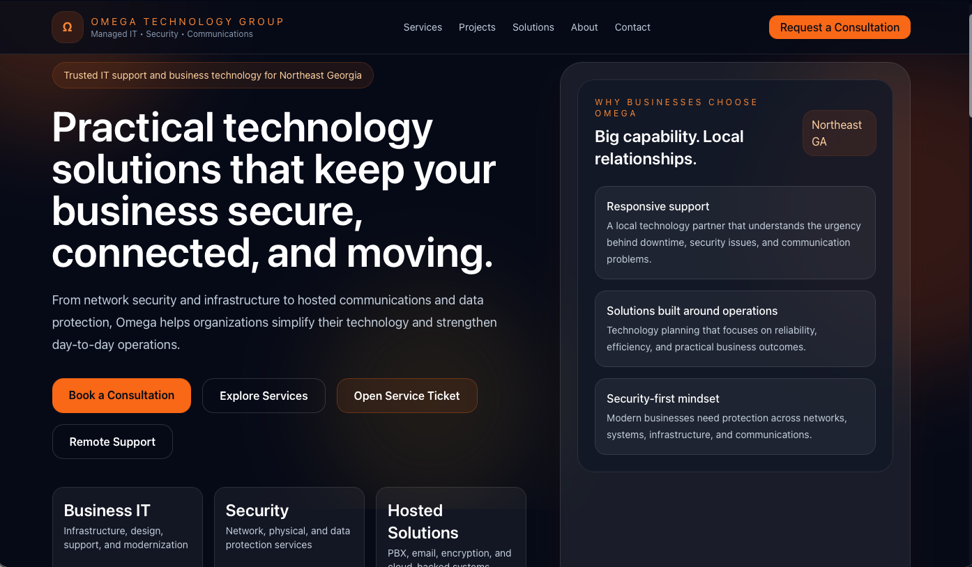 Omega Technology Group concept preview